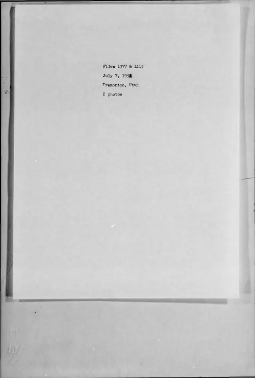 First page of 1952-07-7273984-Tremonton-Utah-1377-