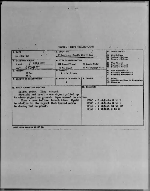 First page of 1952-05-9613233-Ellenton-SouthCarolina