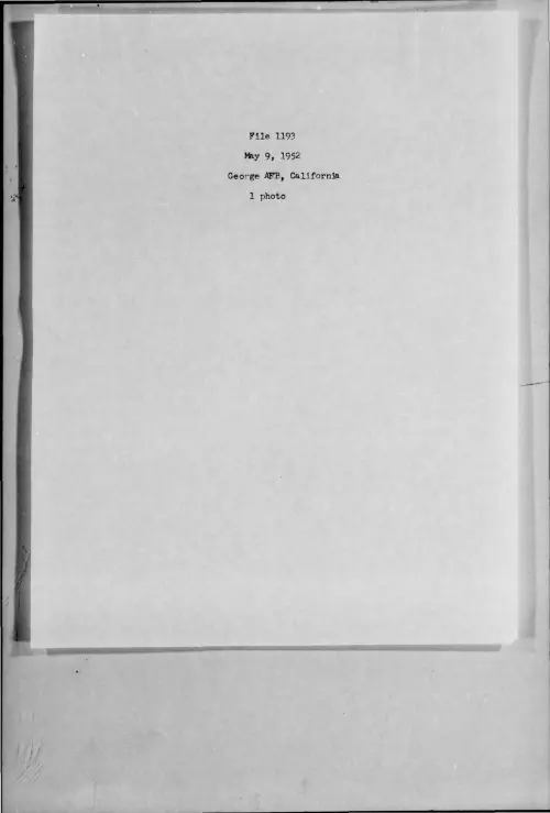 First page of 1952-05-7273881-GeorgeAFB-California-1193-