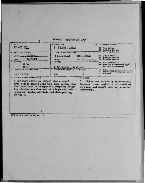 First page of 1952-10-9169370-N-KYUSHU-JAPAN