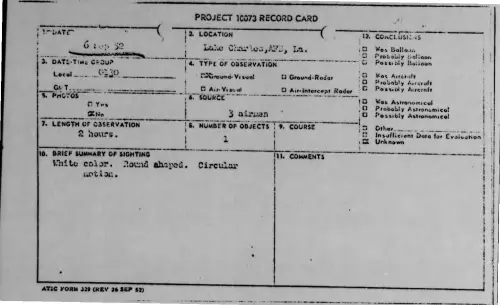 First page of 1952-09-6382999-LakeCharles-AFB-La