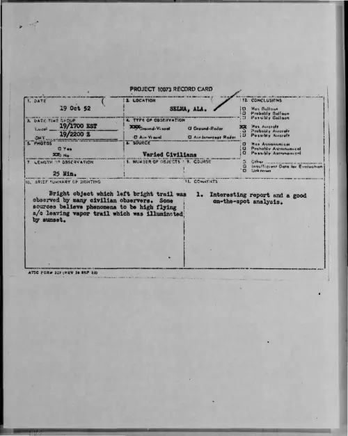 First page of 1952-10-9169273-SELMA-ALA