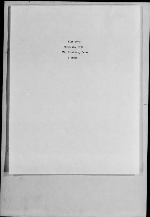 First page of 1952-03-7273783-Ft-Stockton-Texas-1079-