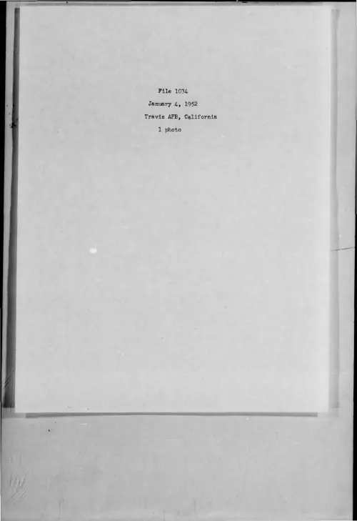 First page of 1952-01-7273764-TravisAFB-California-1034-