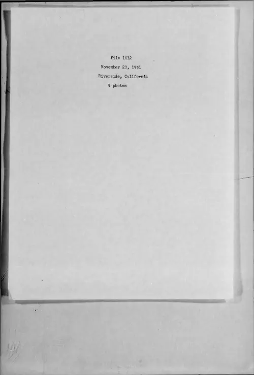 First page of 1951-11-7273702-Riverside-California-1012-