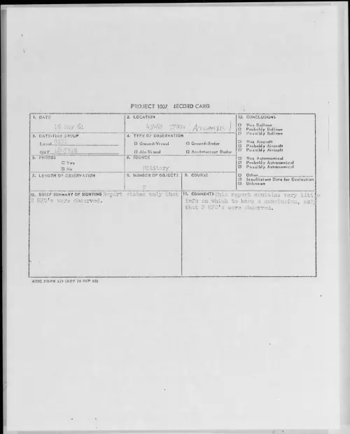 First page of 1961.05 - 8684109 - 4346N 3700W (ATLANTIC)