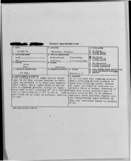 First page of 1961-11-8697918-Mackinaw-Illinois