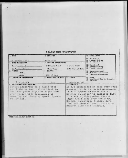 First page of 1957.03 - 6787695 - Trinidad