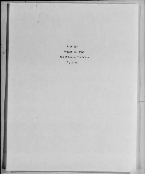 First page of 1949-08-7273101-NewOrleans-Lousiana-517-