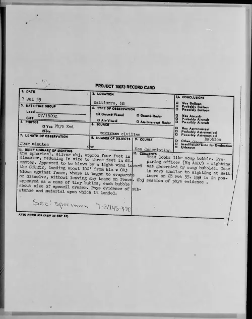 First page of 1955.07 - 6968420 - Baltimore, Md