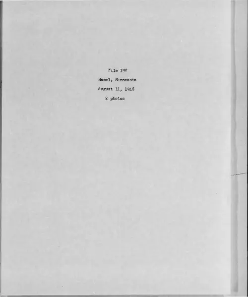 First page of 1948-08-7272940-Hamel-Minnesota-198-
