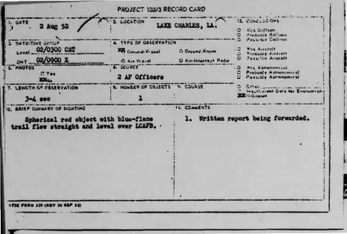 First page of 1952-08-6994754-LAKECHARLES-LA