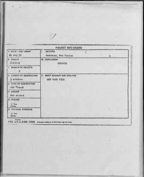 First page of 1952-08-8769346-Hermanas-NewMexico