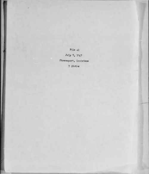 First page of 1947-07-7272823-Shreveport-Louisiana-41-