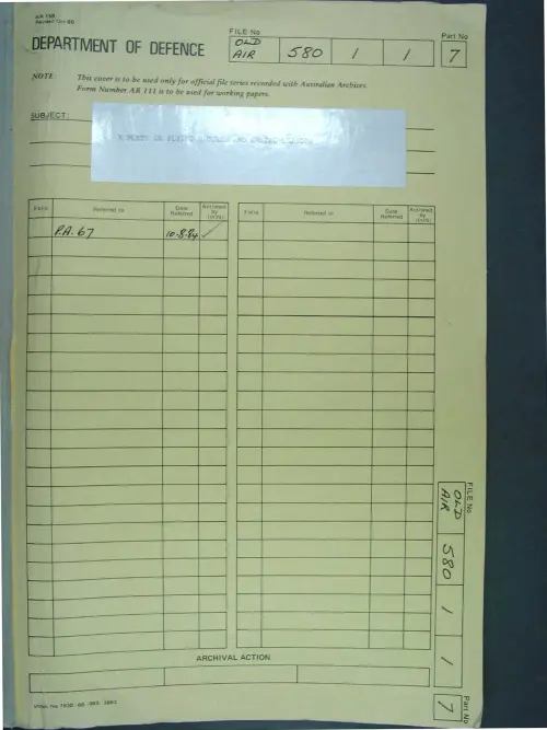 First page of AustralianUFOFiles - A703_580-1-1_Part 7_646548