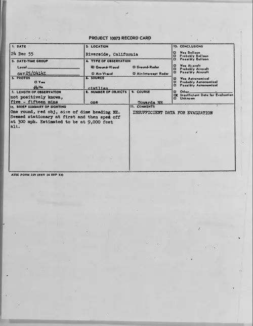 First page of 1955.12 - 7340132 - Riverside, California