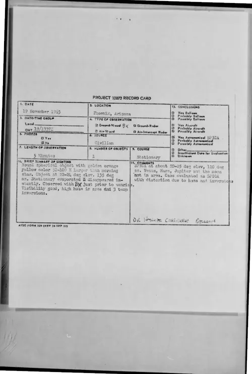 First page of 1963-11-9737327-Phoenix-Arizona