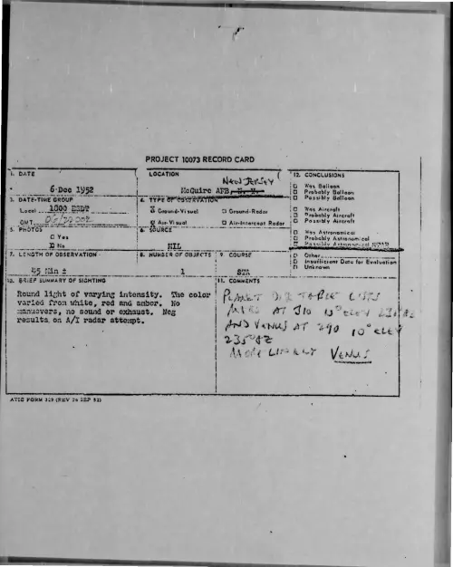 First page of 1952-12-9170202-McGuireAFB-NEWJERSEY