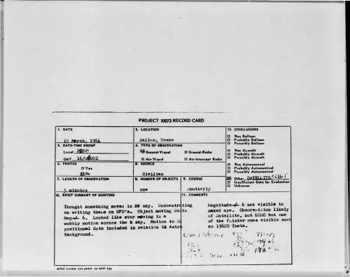 First page of 1964-03-8688705-Dallas-Texas