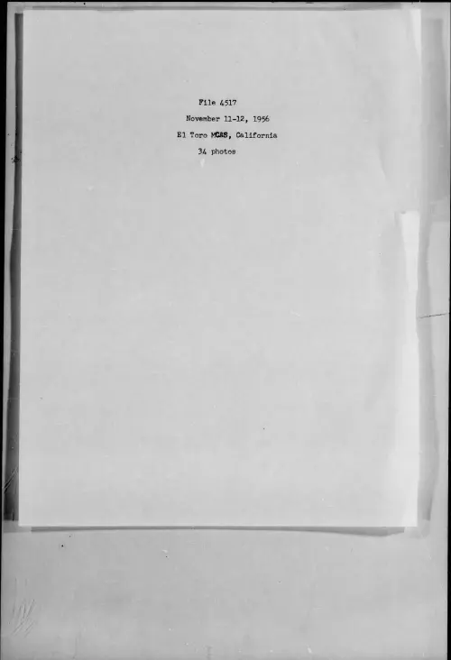 First page of 1956.11 - 7276882 - El Toro MCAS, California (#4517)