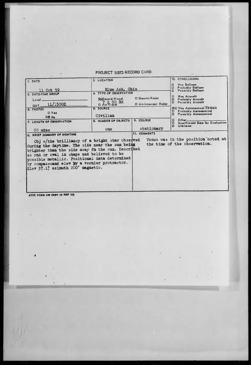 First page of 1959.10 - 6960496 - Blue Ash, Ohio