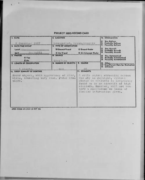 First page of 1957.11 - 6781990 - Leominster, Massachusetts