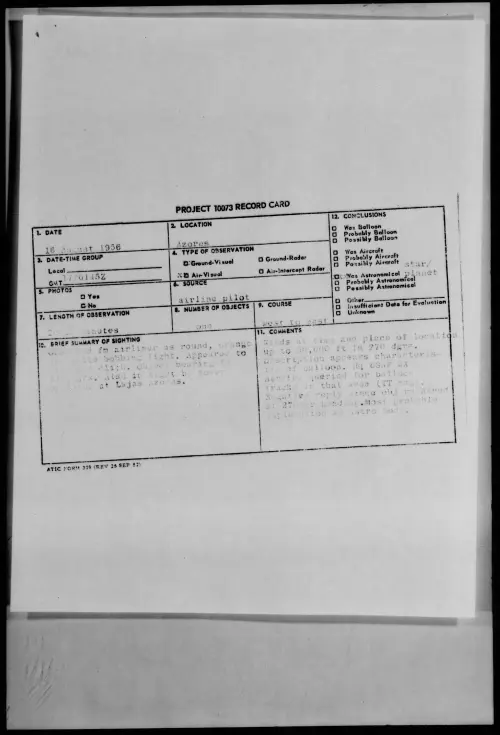 First page of 1956.08 - 7069491 - Azores