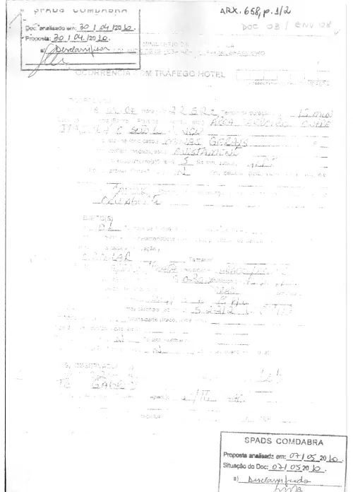 First page of BrazilianUFOFiles - BR AN BSB ARX 658