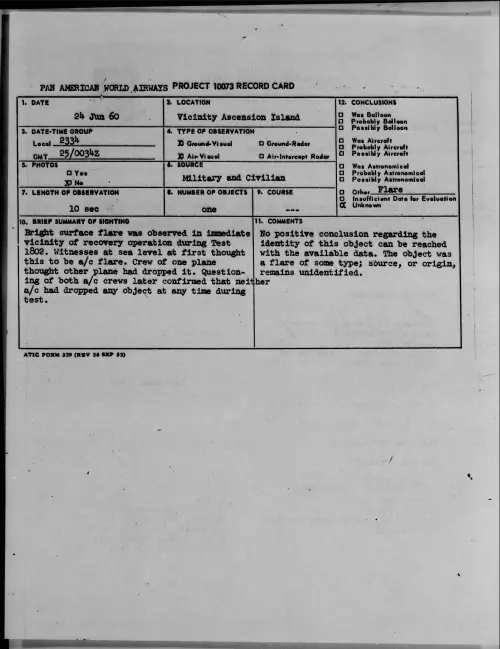 First page of 1960.06 - 7813739 - Vicinity Ascension Island