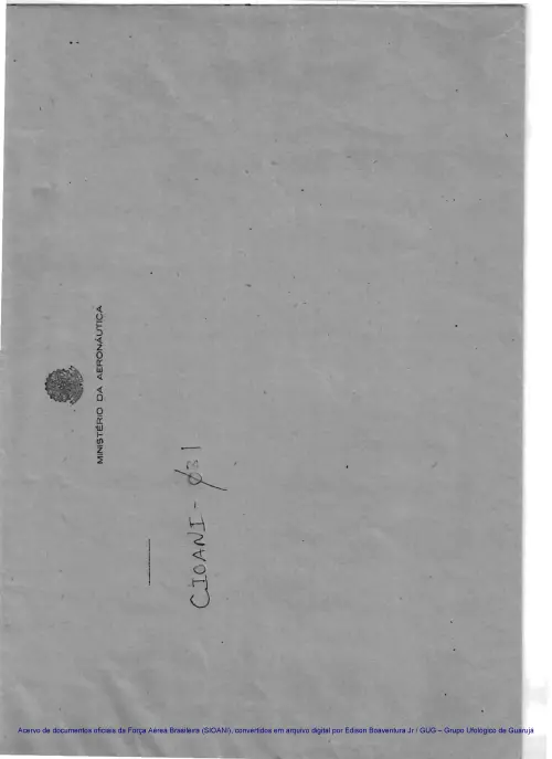 First page of BrazilianUFOFiles - CASO SIOANI 31 Caso SIOANI 031
