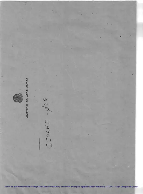 First page of BrazilianUFOFiles - CASO SIOANI 38 Caso SIOANI 038