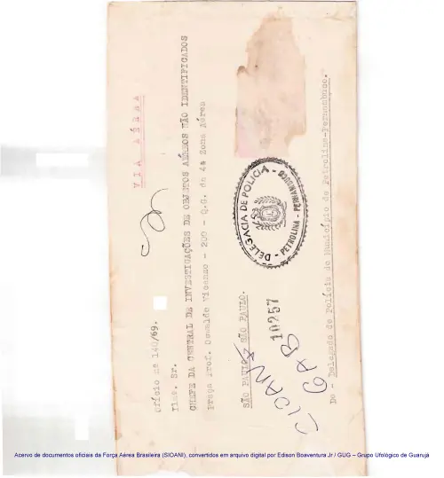 First page of BrazilianUFOFiles - CASO SIOANI 73 Caso SIOANI 073 Colorido ORIGINAL