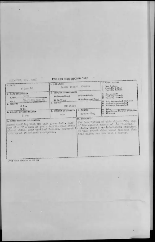 First page of 1960.12 - 8602289 - Banks Island, Canada