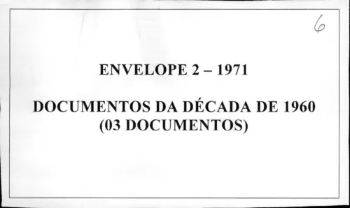First page of BrazilianUFOFiles - CENDOC ENVELOPE 02 1971 CENDOC ENVELOPE 02 1971
