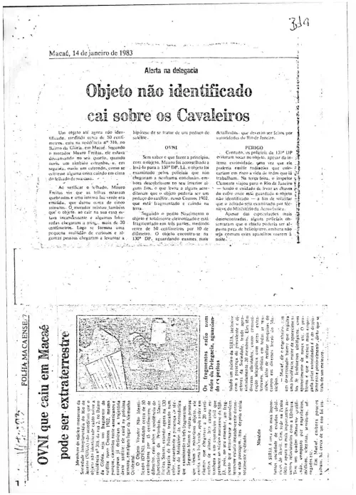 First page of BrazilianUFOFiles - CENDOC ENVELOPE 04 1983 CENDOC ENVELOPE 04 1983