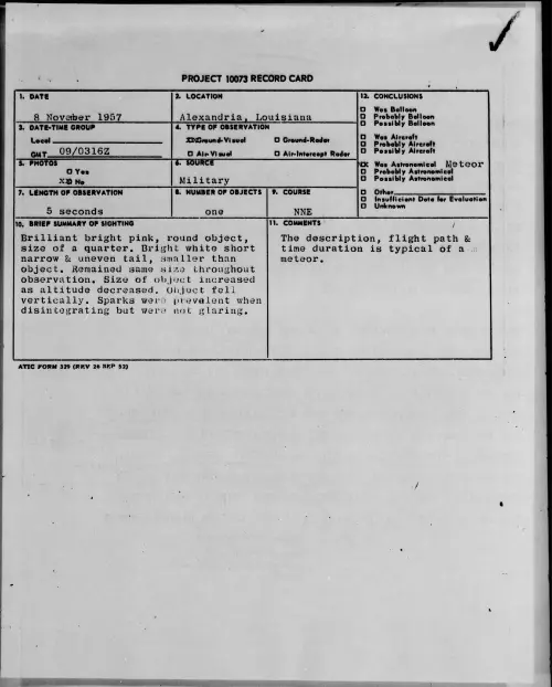 First page of 1957.11 - 6781879 - Alexandria, Louisiana