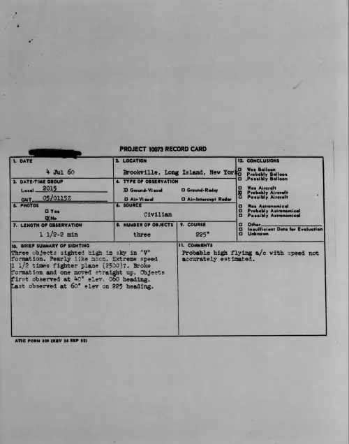 First page of 1960.07 - 7814647 - Brookville, Long Island, New York