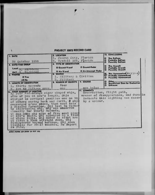 First page of 1956.10 - 7072833 - Panama City, Florida