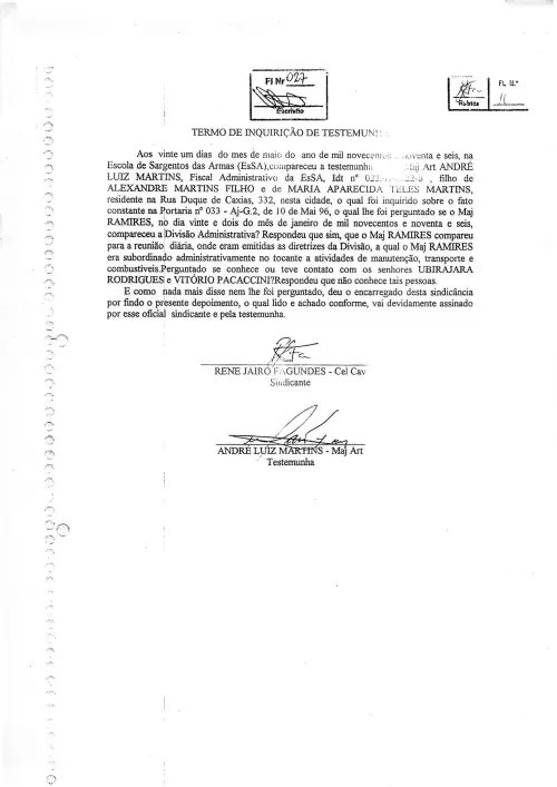 First page of BrazilianUFOFiles - varginha IPM 02 IPM 02