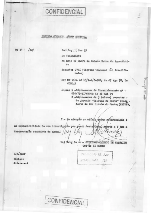 First page of BrazilianUFOFiles - CENDOC ENVELOPE 12 1979 CENDOC ENVELOPE 12 1979