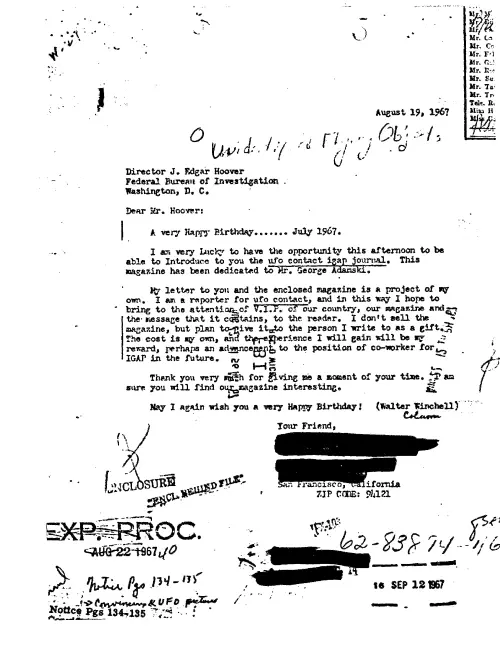 First page of FBI UFO Files - Part 15