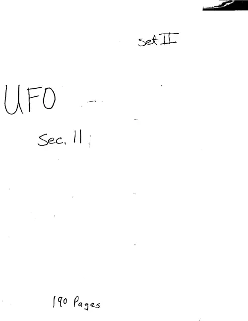 First page of FBI UFO Files - Part 16