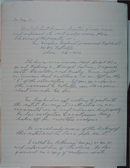 First page of Wilbert Smith Archives Files Box 1131 19 1131-19-p012