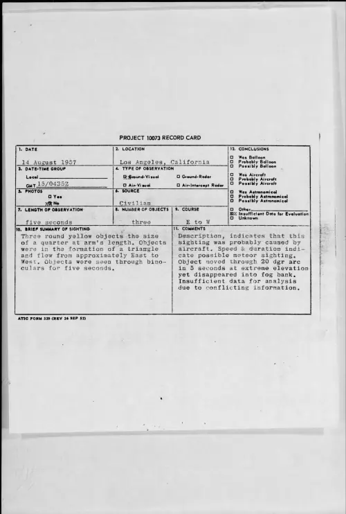 First page of 1957.08 - 6967901 - Los Angeles, California