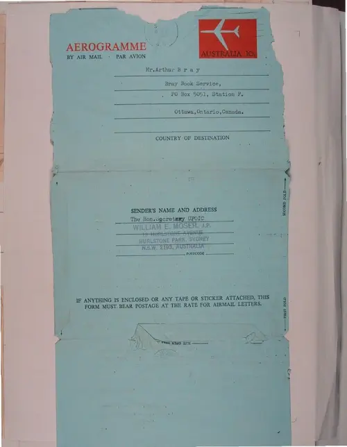 First page of Wilbert Smith Archives Files Box 1131 04 1131-04-p030