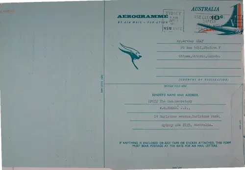 First page of Wilbert Smith Archives Files Box 1131 04 1131-04-p039