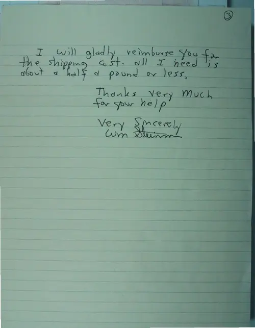 First page of Wilbert Smith Archives Files Box 1131 02 1131-02-p004