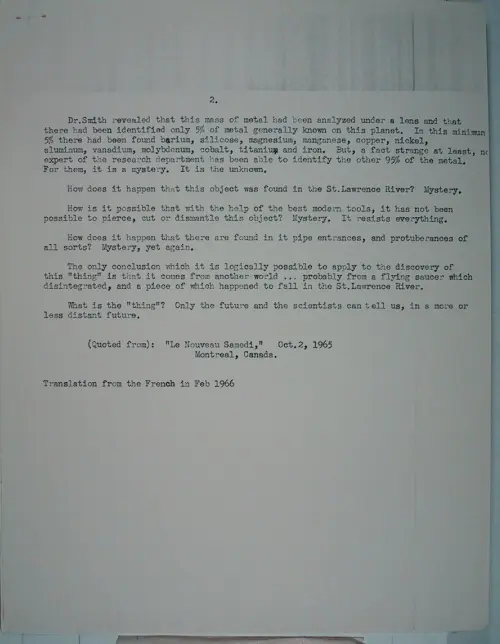 First page of Wilbert Smith Archives Files Box 1131 19 1131-19-p229