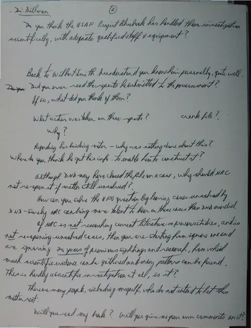 First page of Wilbert Smith Archives Files Box 1130 09 1130-09-p045