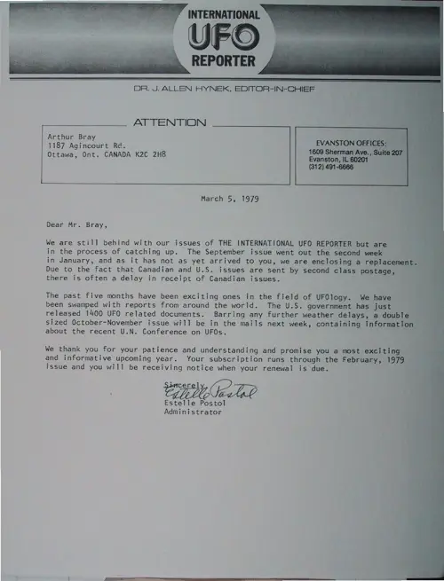 First page of Wilbert Smith Archives Files Box 1130 10 1130-10-p092